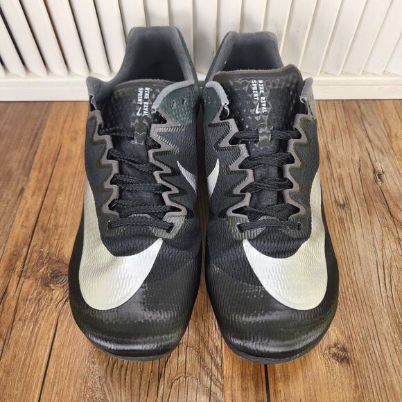 Nike Zoom Rival Sprint Track Spikes Mens Size 11 Black Silver Shoes DC8753-001 main image 9